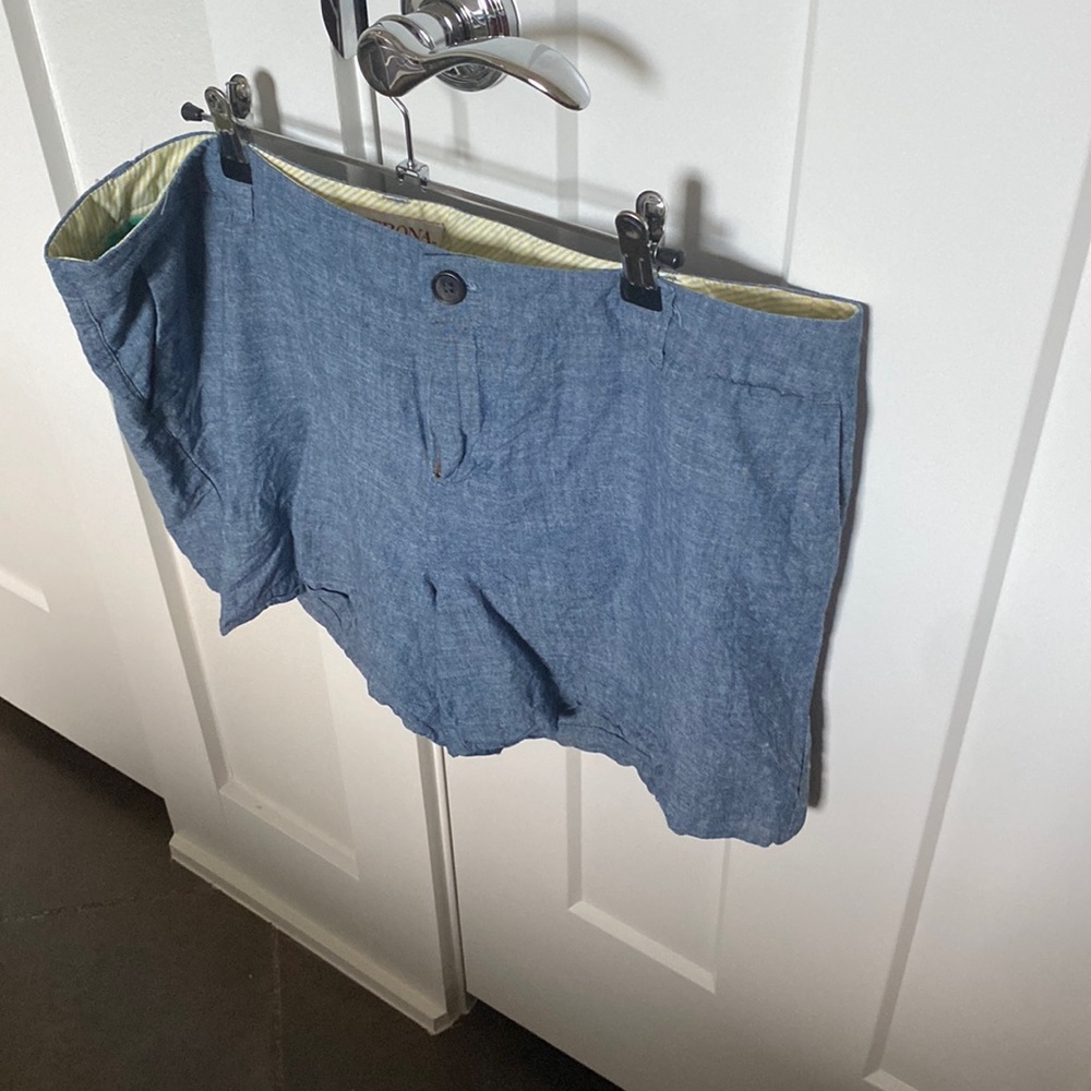 Like new cute cotton chambray blue shorts